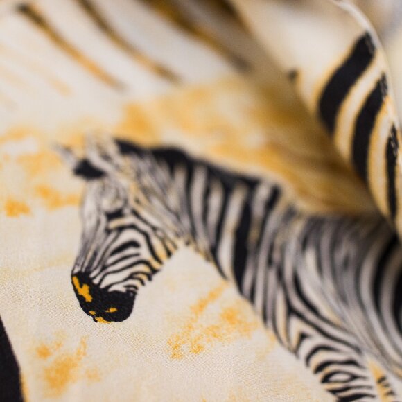 Vintage Escada Zebra Animal Print Silk Blouse - Picture 4 of 11